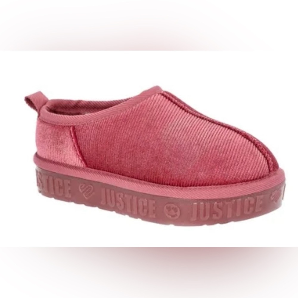 Justice Little Big Girl Platform Clog Slippers, Pink, Size 2